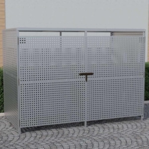 Wiata śmietnikowa LID - blacha perforowana 300 x 200 cm