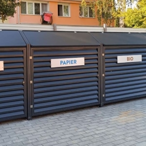 Obudowa na pojemniki 1100l QUUB ŻALUZJA