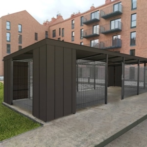 Wiata PREMIUM rąbek - żaluzja