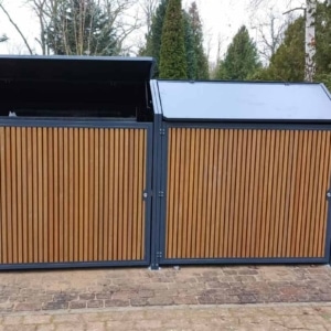 Obudowa na pojemniki 1100l QUUB KOMPOZYT 3D