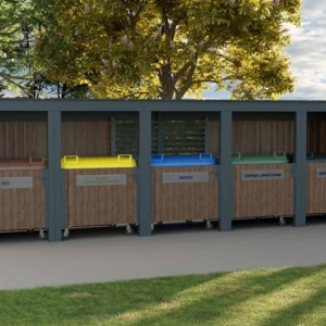 Wiata Śmietnikowa Szeregowa